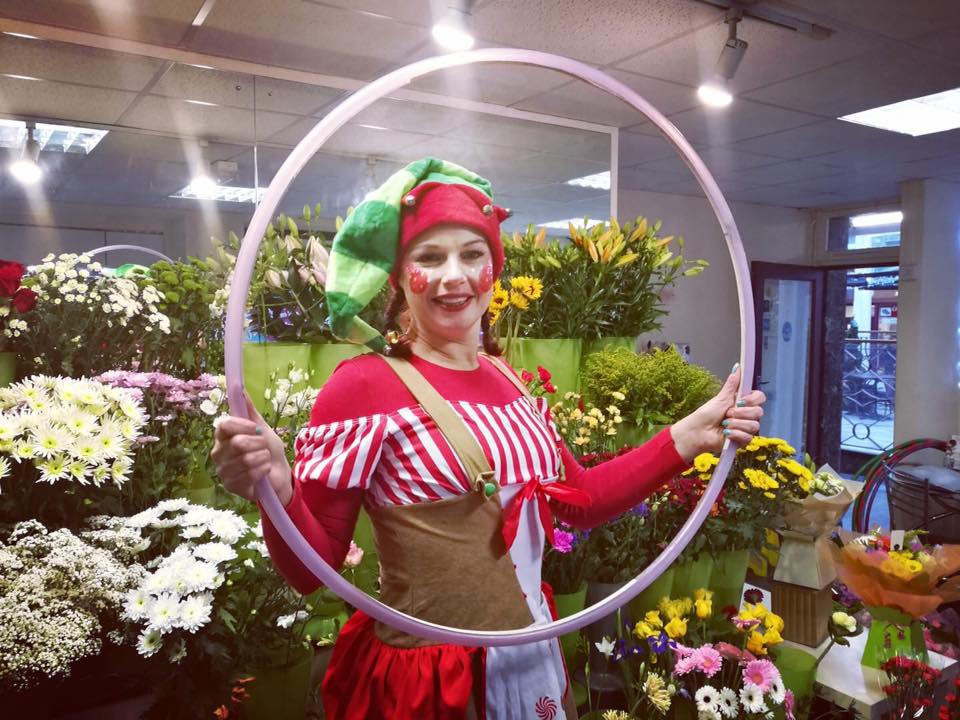 Xmas Elf Hula Hoop Christmas Entertainment